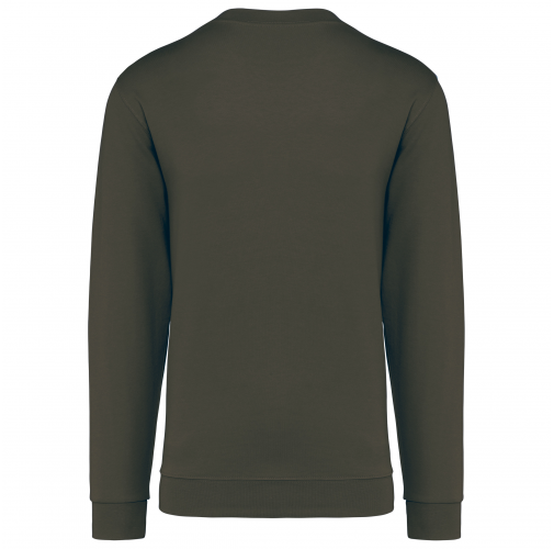 dark khaki Sudadera cuello redondo