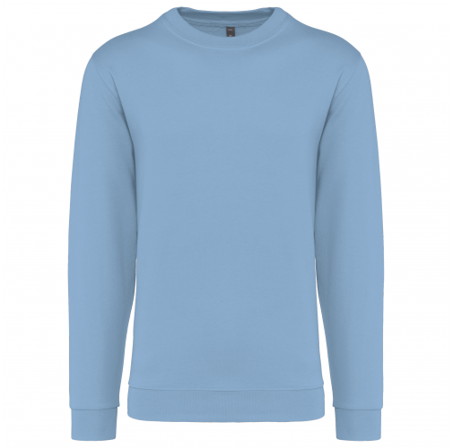 sky blue Sudadera cuello redondo