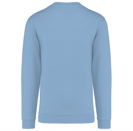 sky blue Sudadera cuello redondo