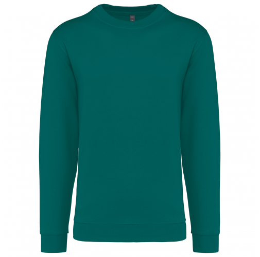 emerald green Sudadera cuello redondo