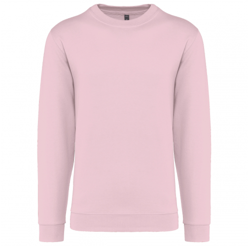 pale pink Sudadera cuello redondo