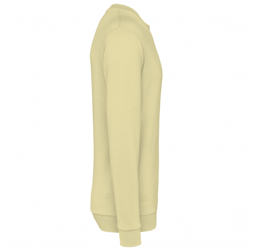 straw yellow Sudadera cuello redondo
