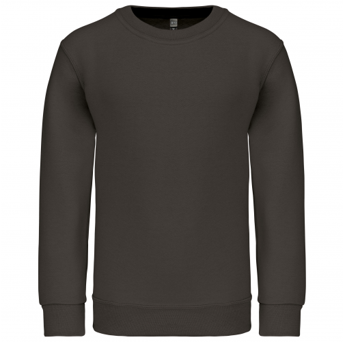 dark grey Sudadera cuello redondo niños