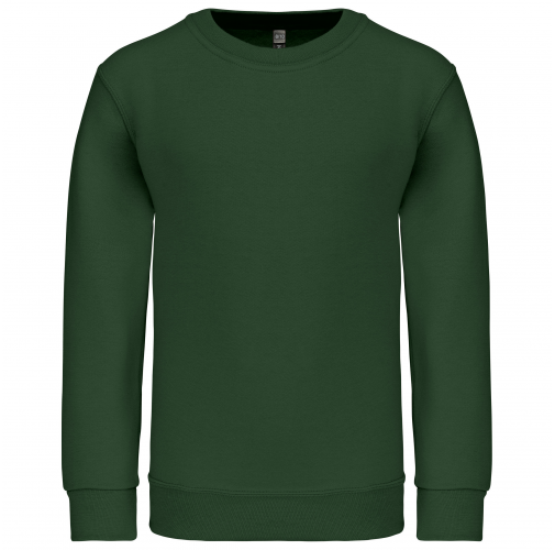 forest green Sudadera cuello redondo niños