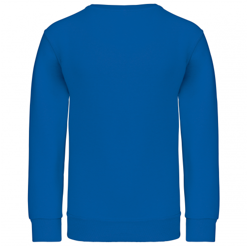 light royal blue Sudadera cuello redondo niños