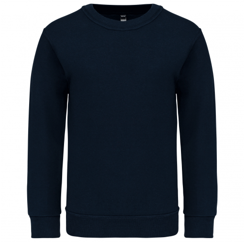 navy Sudadera cuello redondo niños