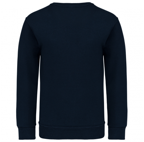 navy Sudadera cuello redondo niños