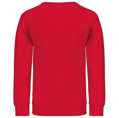 red Sudadera cuello redondo niños