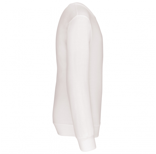 white Sudadera cuello redondo niños