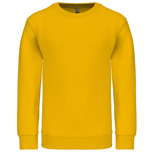 yellow Sudadera cuello redondo niños
