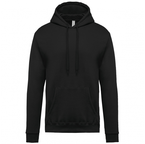 black Sudadera con capucha de hombre