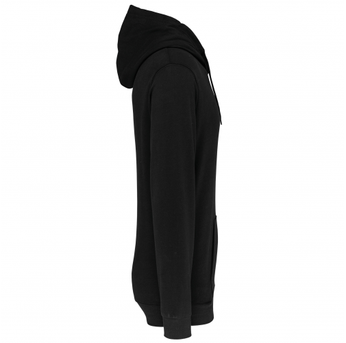 black Sudadera con capucha de hombre