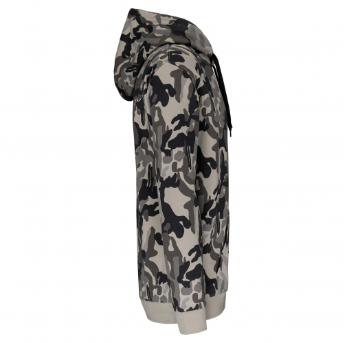 grey camouflage Sudadera con capucha de hombre