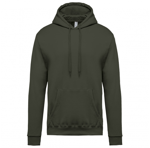 dark khaki Sudadera con capucha de hombre