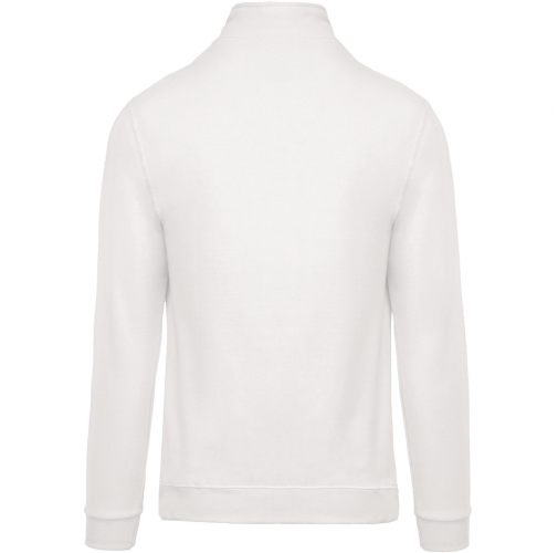 white Sudadera 1/4 Cremallera