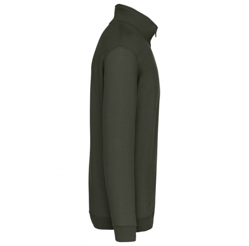 dark khaki Sudadera 1/4 Cremallera