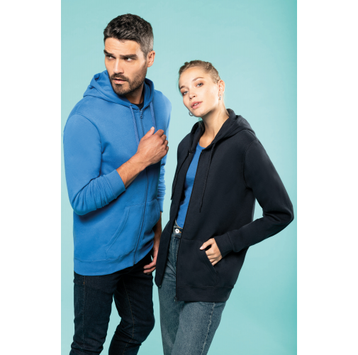 Sudadera capucha y cremallera unisex