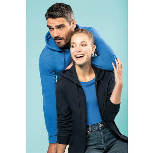 Sudadera capucha y cremallera unisex