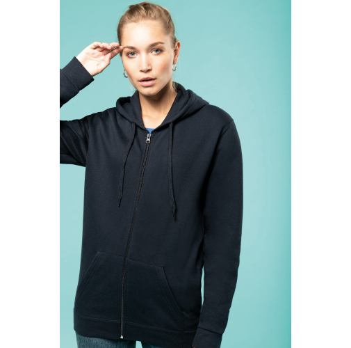 Sudadera capucha y cremallera unisex