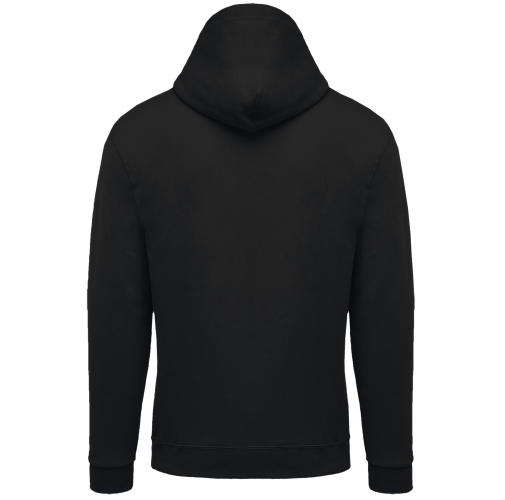 black Sudadera capucha y cremallera unisex