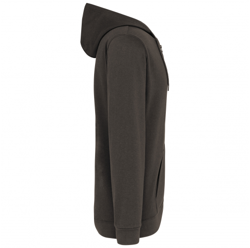 dark grey Sudadera capucha y cremallera unisex