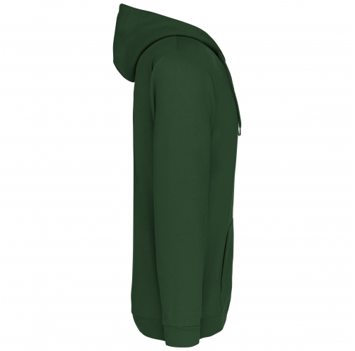 forest green Sudadera capucha y cremallera unisex