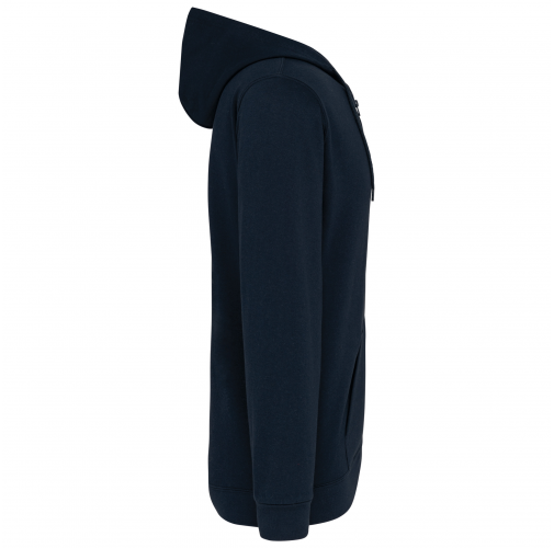 navy Sudadera capucha y cremallera unisex