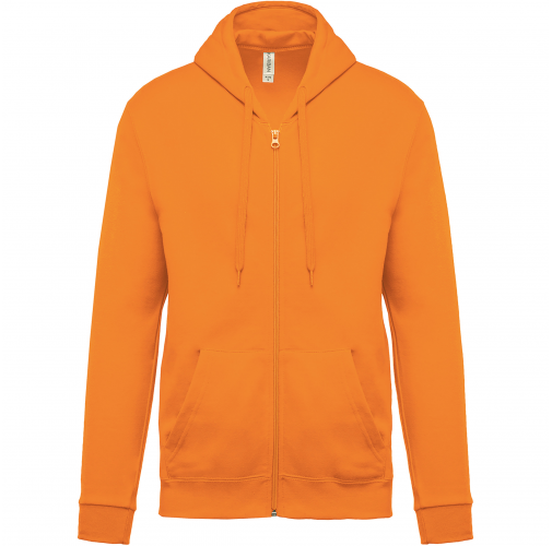 orange Sudadera capucha y cremallera unisex