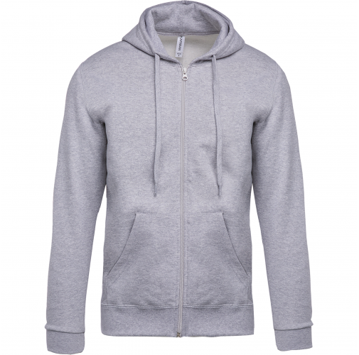 oxford grey Sudadera capucha y cremallera unisex