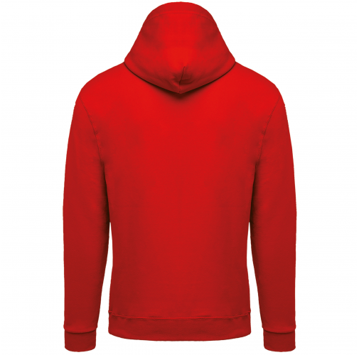 red Sudadera capucha y cremallera unisex