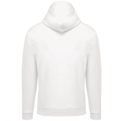 white Sudadera capucha y cremallera unisex
