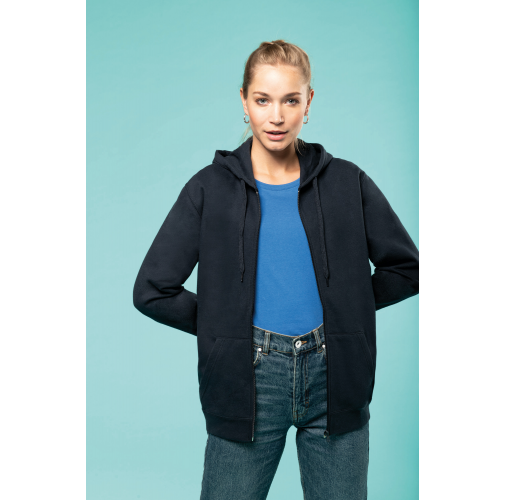 Sudadera capucha y cremallera unisex