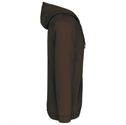 chocolate Sudadera capucha y cremallera unisex