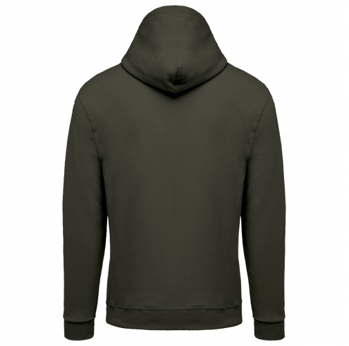 dark khaki Sudadera capucha y cremallera unisex