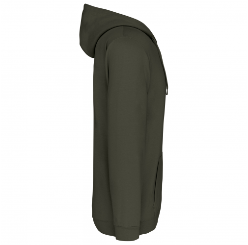dark khaki Sudadera capucha y cremallera unisex