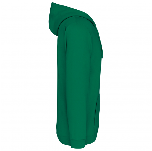 kelly green Sudadera capucha y cremallera unisex