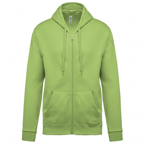 lime Sudadera capucha y cremallera unisex