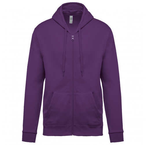 purple Sudadera capucha y cremallera unisex
