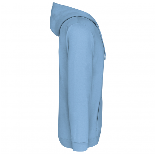 sky blue Sudadera capucha y cremallera unisex