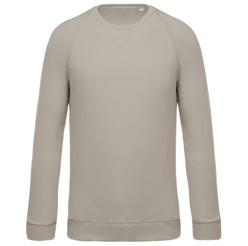 clay Sudadera algodón orgánico con cuello redondo y mangas raglán