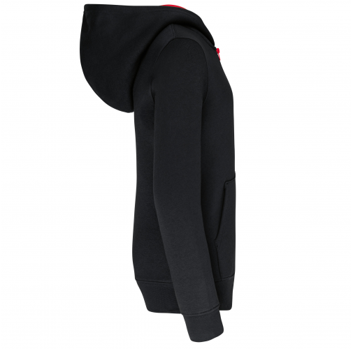 Sudadera capucha y cremallera niños