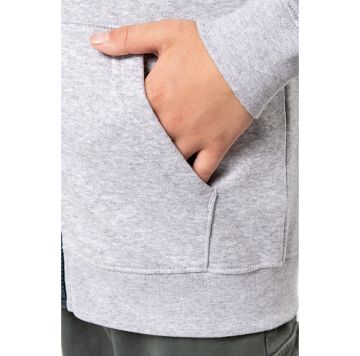 Sudadera capucha y cremallera niños