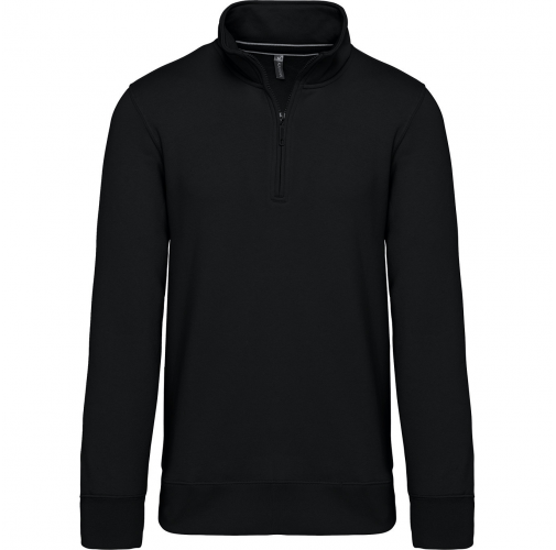 black Sudadera 1/4 Cremallera