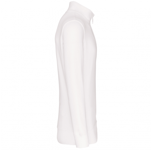 white Sudadera 1/4 Cremallera