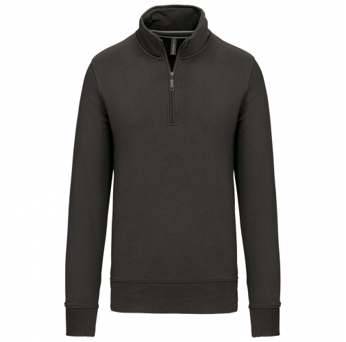 dark grey Sudadera 1/4 Cremallera