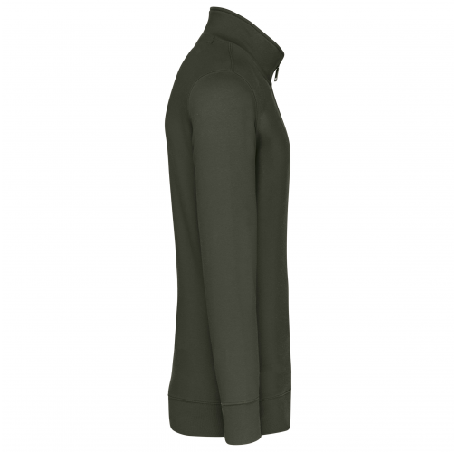 dark khaki Sudadera 1/4 Cremallera