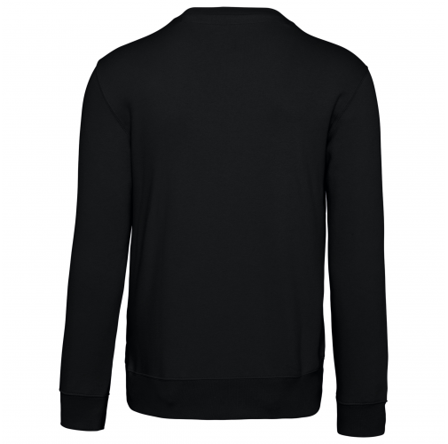 black Sudadera cuello redondo