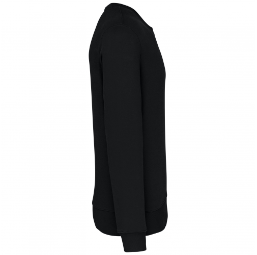 black Sudadera cuello redondo