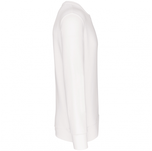white Sudadera cuello redondo