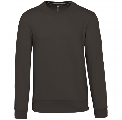 dark grey Sudadera cuello redondo